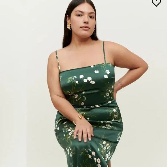 Reformation Frankie Silk Dress - Buena - Picture 6 of 10